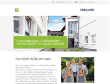 Tablet Screenshot of cura-med.de